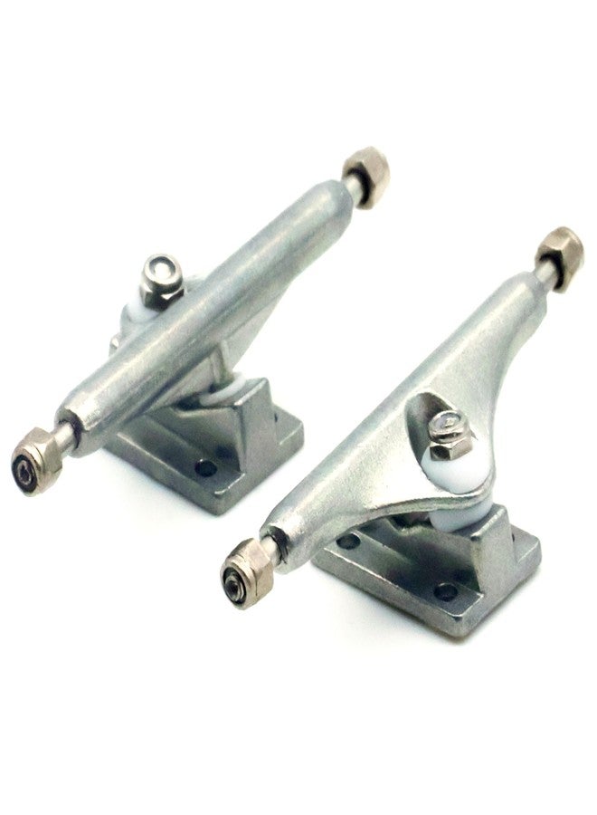 RACOFSB Fingerboard Trucks 34mm 32mm 29mm Professional Eureka 3.0 Version with Pro Bushing and Pivot Cup (34mm Silver) - Image 1